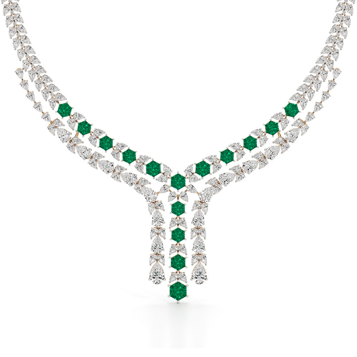 Majestic V-Shape Designer Necklace