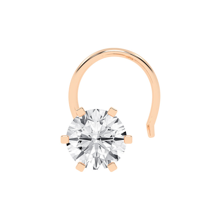 Brilliant Solitaire Nose Pin