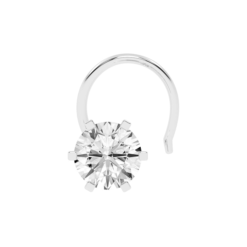 Brilliant Solitaire Nose Pin