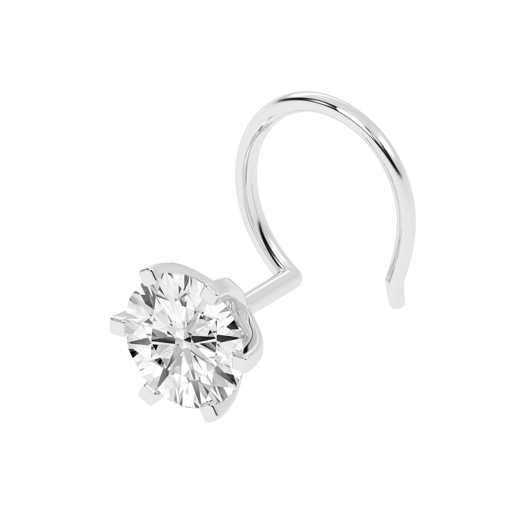Brilliant Solitaire Nose Pin