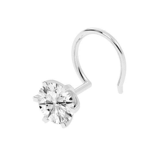 Brilliant Solitaire Nose Pin