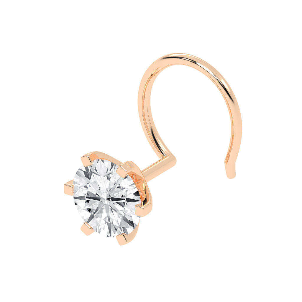 SolitaireSplendour Diamond NosePin