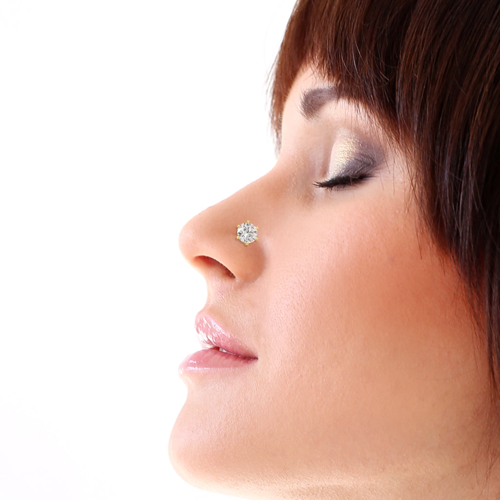 Solitaire Splendour Diamond Nose Pin