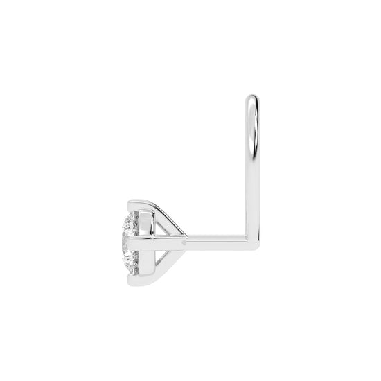 Luna Spark Round Diamond Nose Pin
