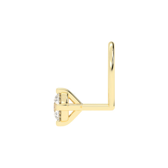 Luna Spark Round Diamond Nose Pin