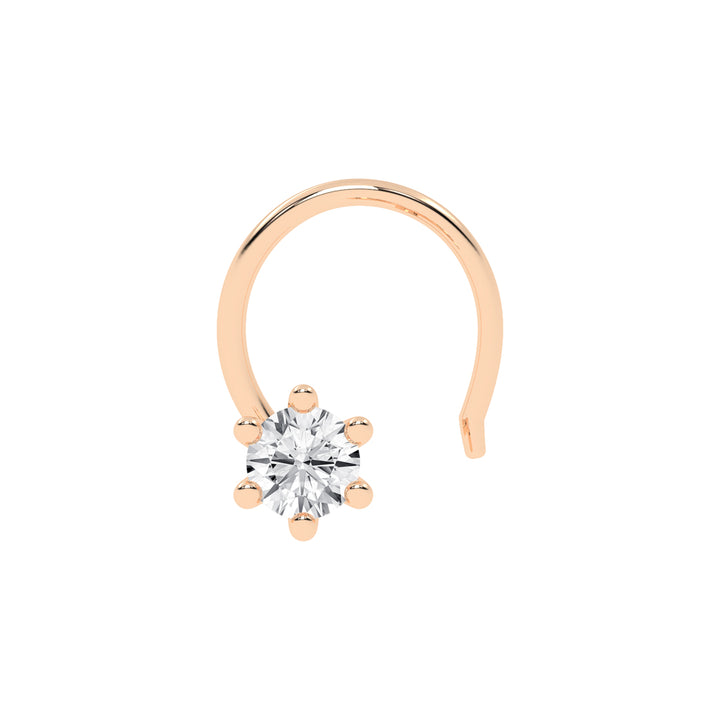 Eira Tulip Hold Diamond Nose Pin