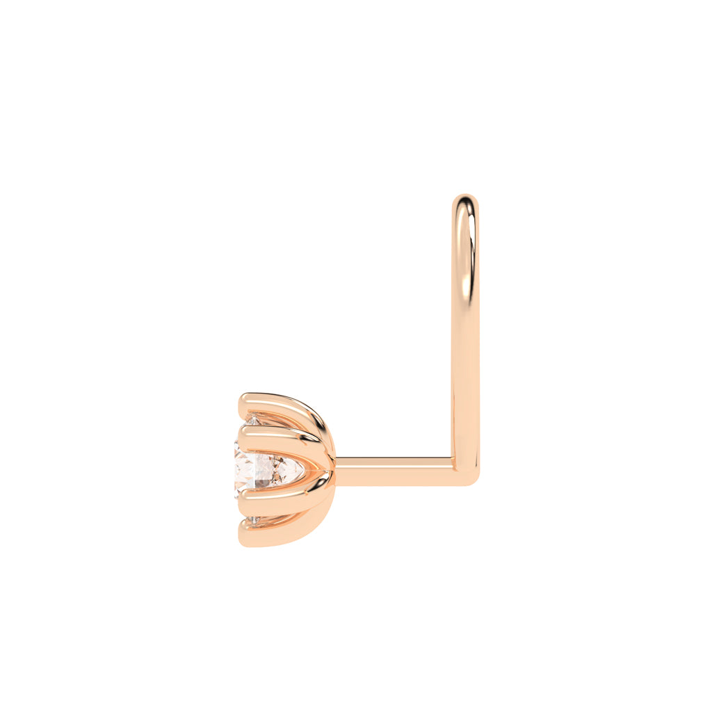 Eira Tulip Hold Diamond Nose Pin