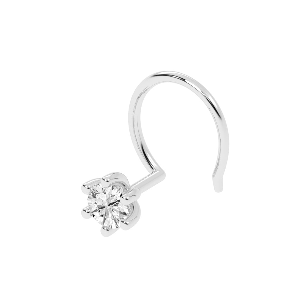 Eira Tulip Hold Diamond Nose Pin