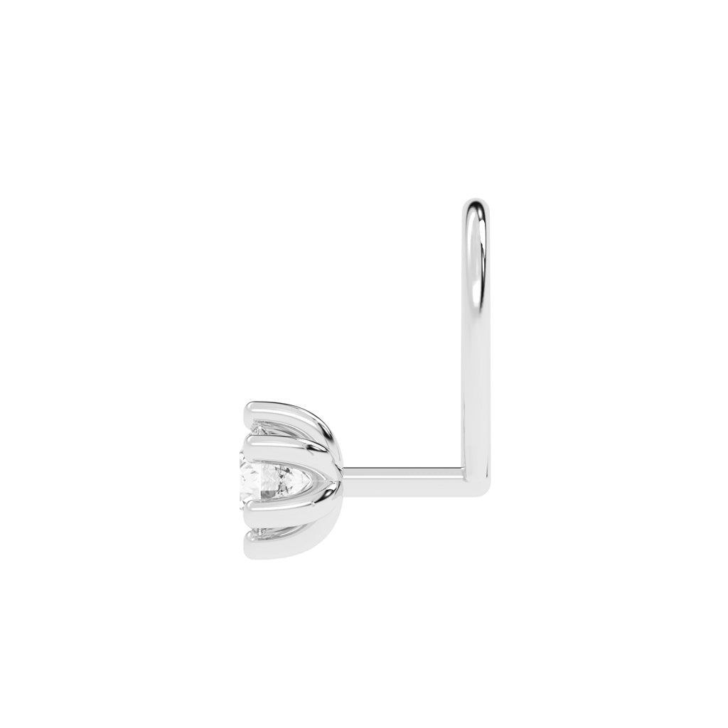 Eira Tulip Hold Diamond Nose Pin