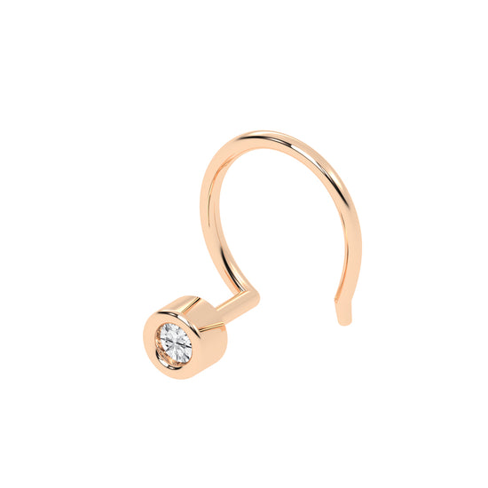 Tarini Light Round Diamond Nose Pin