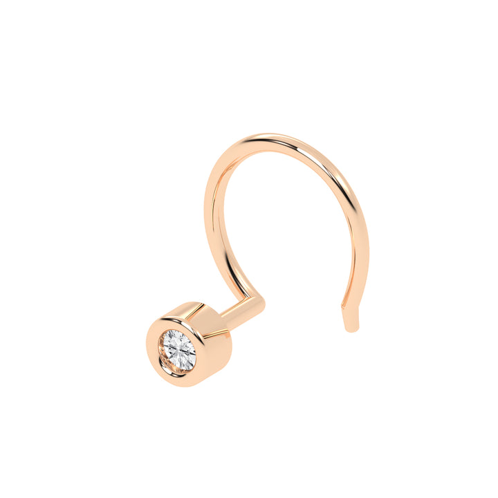 Tarini Light Round Diamond Nose Pin