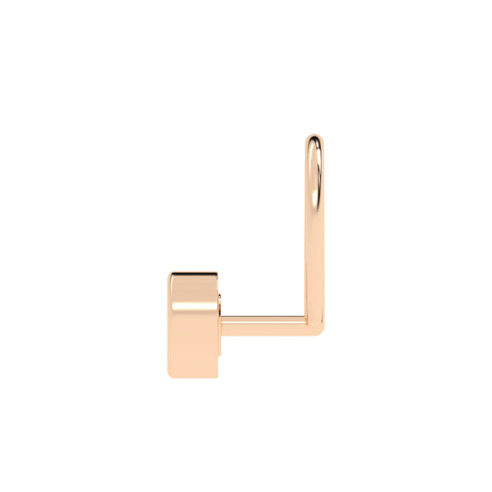 Dazzling Diamond Bezel Set Nose Pin