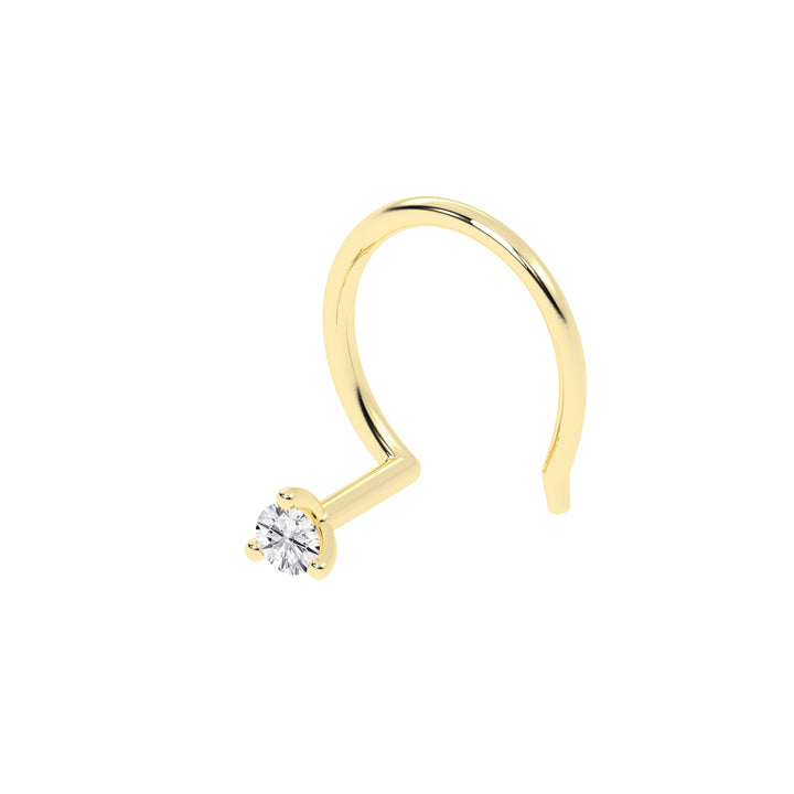 Classic Diamond Prongs Nose Ring