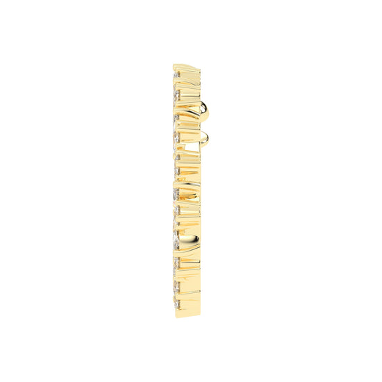 Luminous Diamond Swirl Piercing Stud Nose Pin