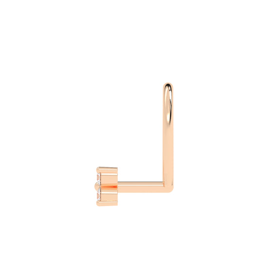 Dainty Floral Diamond Nose Pin