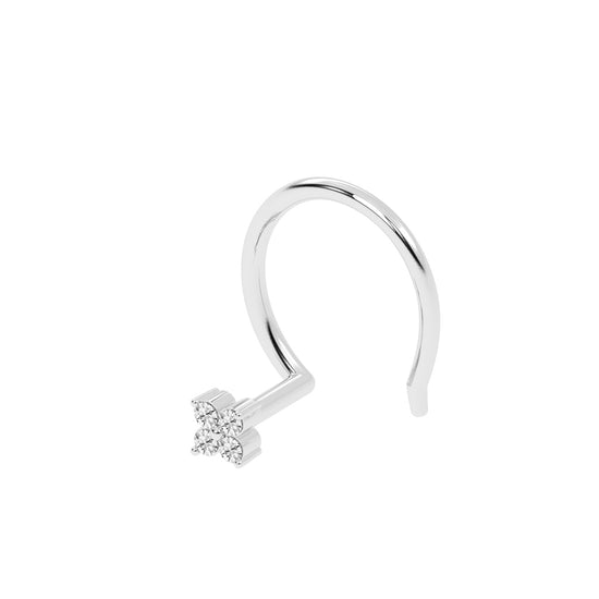 Petite Diamond Cluster Nose Ring