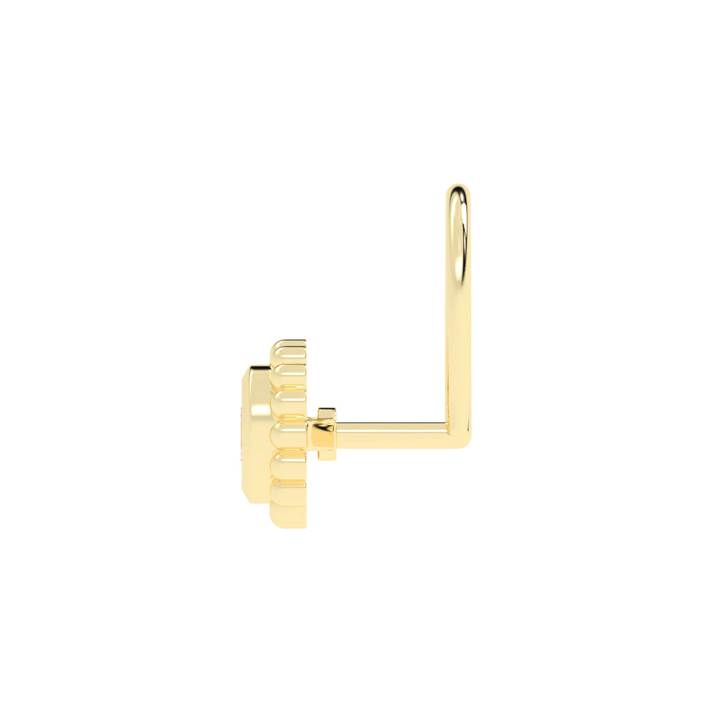 Elegant Beaded Frame Nose Pin