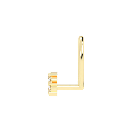 Regal Diamond Cluster Nose Pin