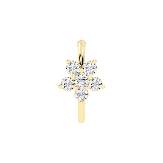 Blooming Diamond Floral Nose Pin