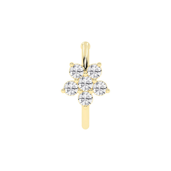 Blooming Diamond Floral Nose Pin