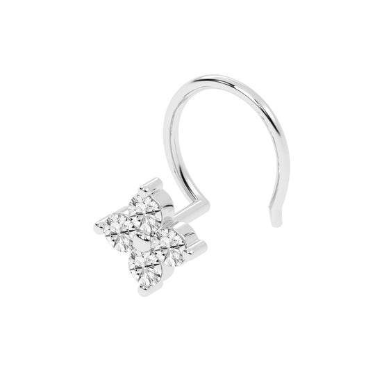 Luminous Petal Bloom Nose Pin