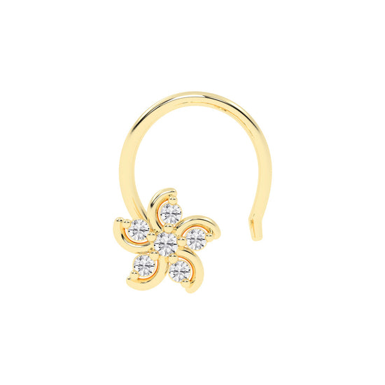 Dazzling Petal Sparkle Nose Stud