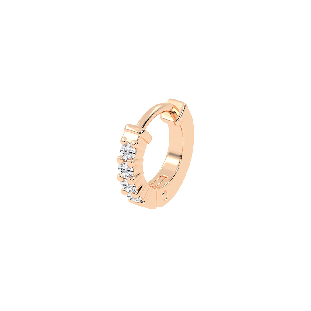 Radiant Cascade Line Nose Pin