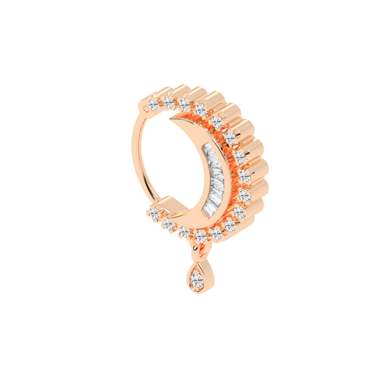 Lunar Glow Dangler Nose Pin