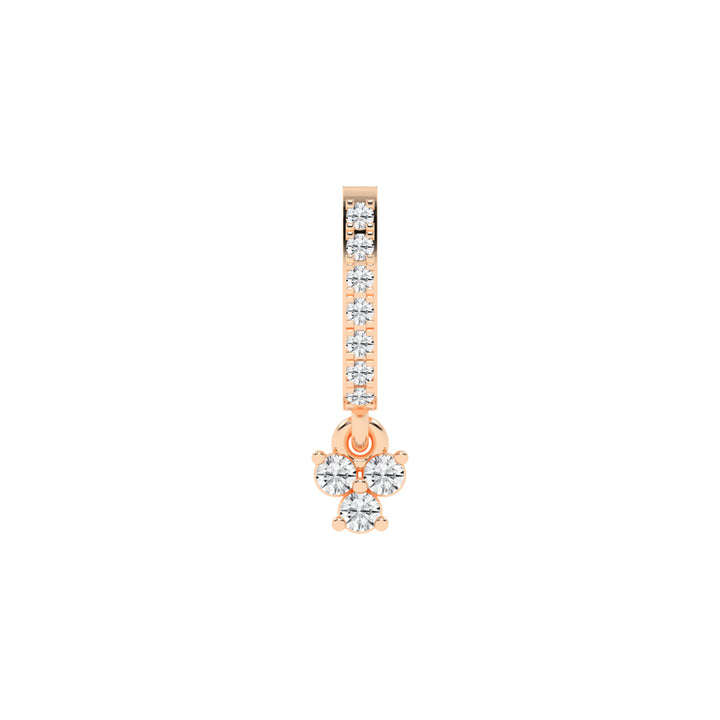 Dazzling Cluster Drop Nose Pin