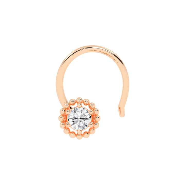 Luminous Beaded Halo Nose Pin