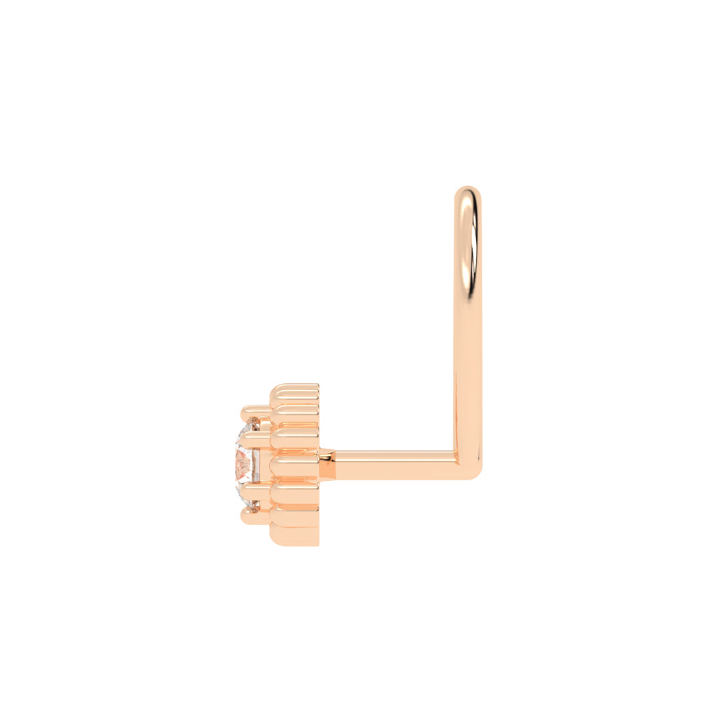 Luminous Beaded Halo Nose Pin