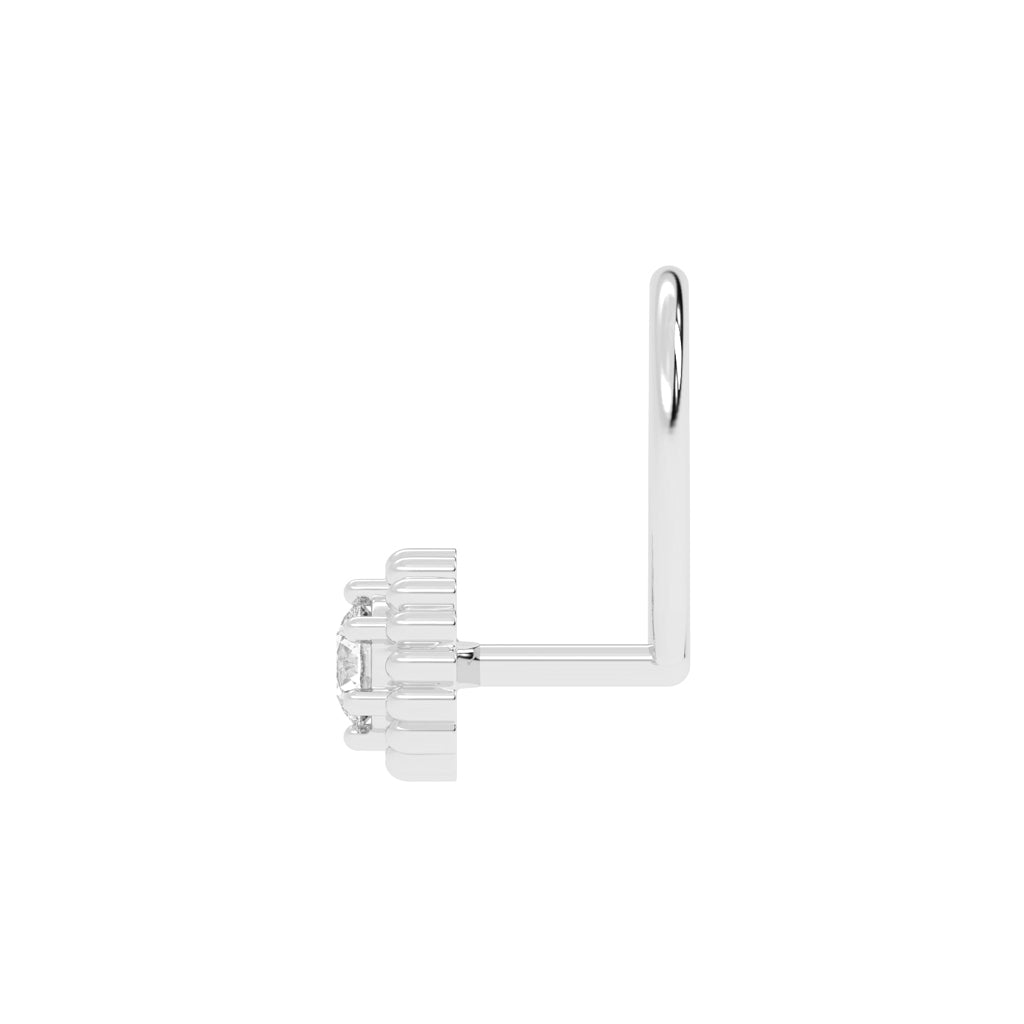 Luminous Beaded Halo Nose Pin