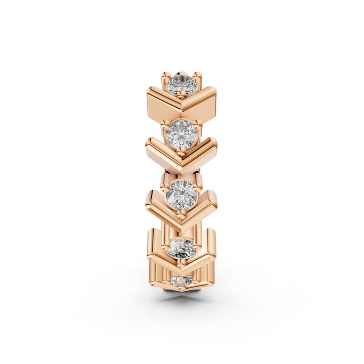 Diamond Chevron Nose Pin