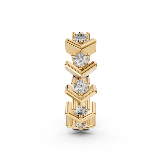 Diamond Chevron Nose Pin