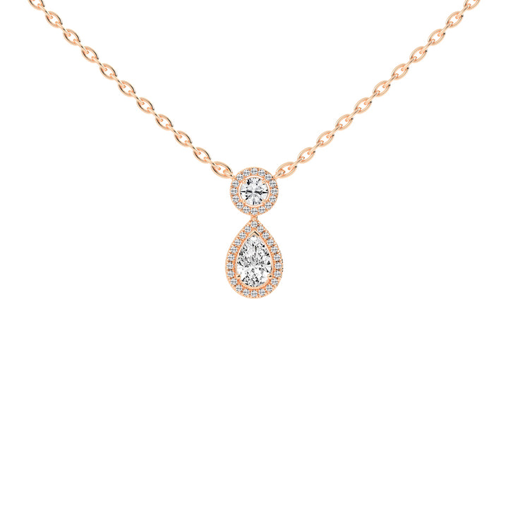 Brielle Teardrop Pear Cut Fancy Lab Diamond Pendant