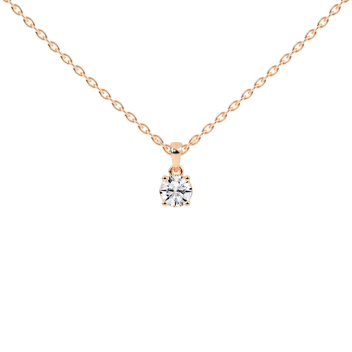 Divinity round cut solitaire lab diamond Pendant