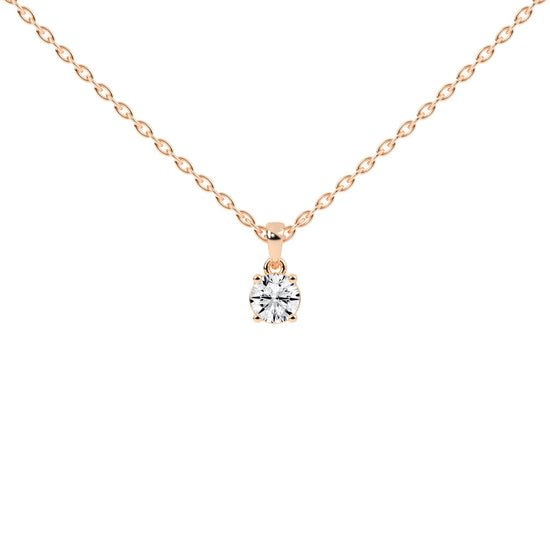 Divinity round cut solitaire lab diamond Pendant