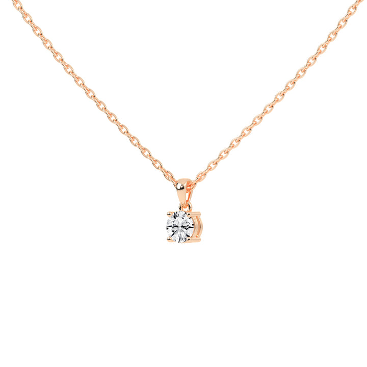 Divinity round cut solitaire lab diamond Pendant