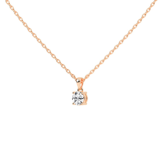 Divinity round cut solitaire lab diamond Pendant