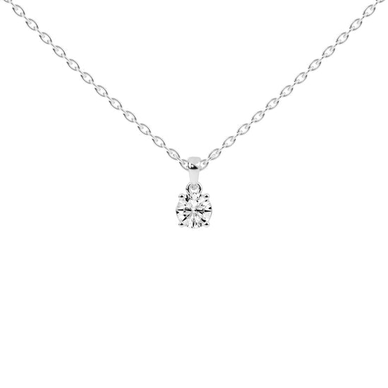 Divinity round cut solitaire lab diamond Pendant