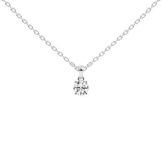 Divinity round cut solitaire lab diamond Pendant