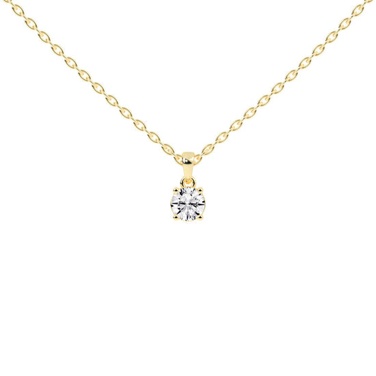Divinity round cut solitaire lab diamond Pendant