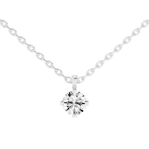 Elysian Spark  Classic Solitaire Pendant