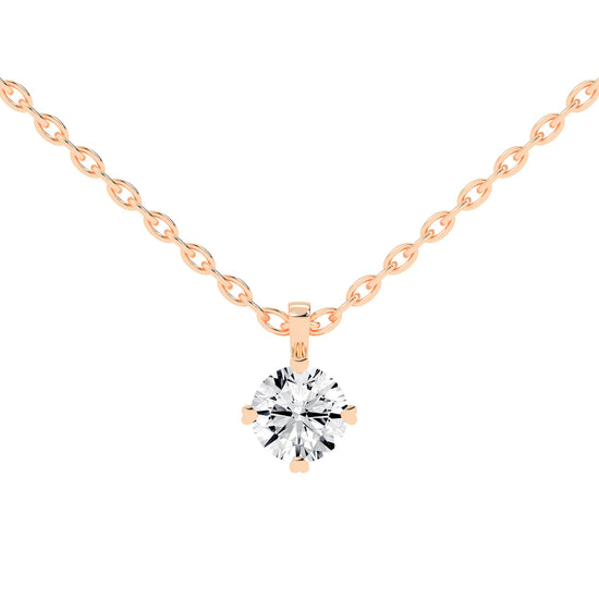 Elysian Spark – Classic Solitaire Pendant