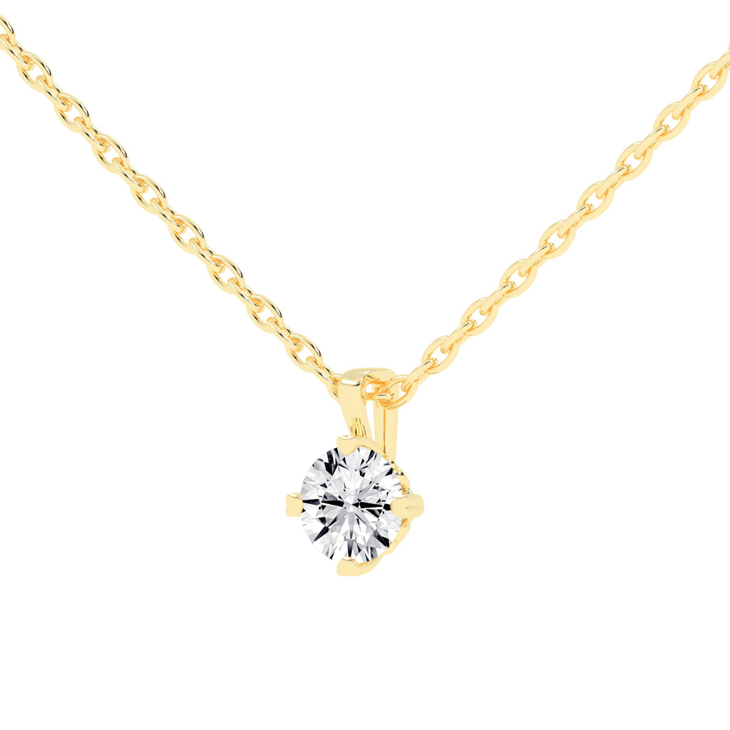 Elysian Spark  Classic Solitaire Pendant