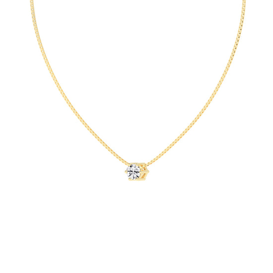 Solia Star – Petite Solitaire Pendant