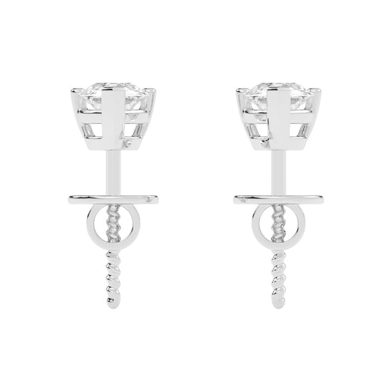 0.25Ct Pear Shape Yellow Gold Solitaire Studs Earrings