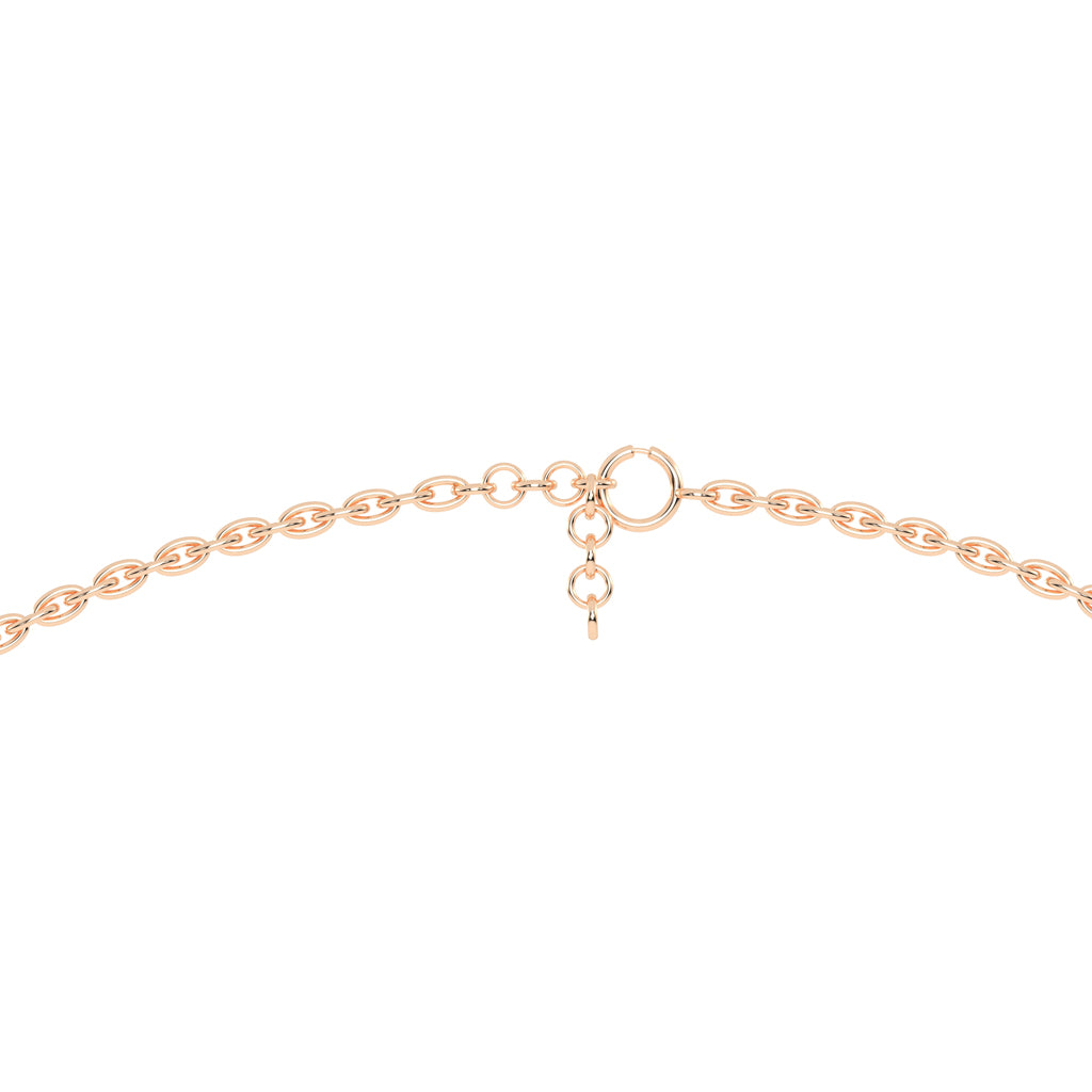 1Ct Round Shape Rose Gold Solitaire Pendants