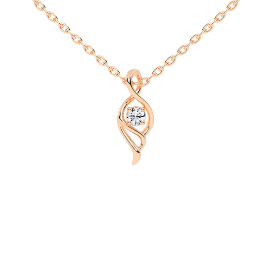 Sylvi Round Cut Geomwtric Delicate Lab Diamond Pendant