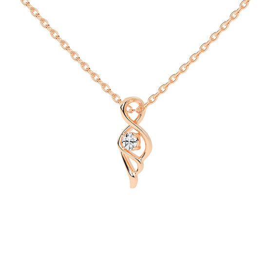 Sylvi Round Cut Geomwtric Delicate Lab Diamond Pendant
